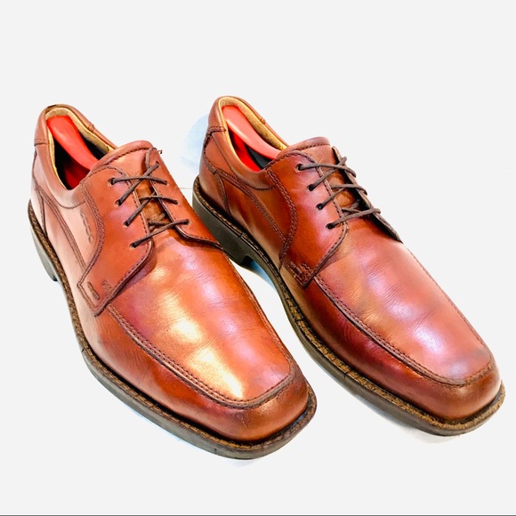 Mens Ecco Derby, Brown Leather, Lace Up In EUC - Picture 3 of 8